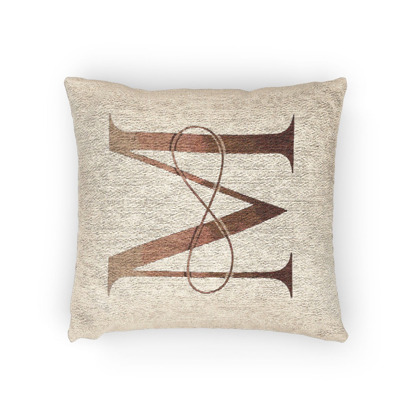 Personalized Monogram Woven Pillow, Cozy Home Décor, Gift for Weddings, Housewarming, Birthdays, Elegant Throw Cushion