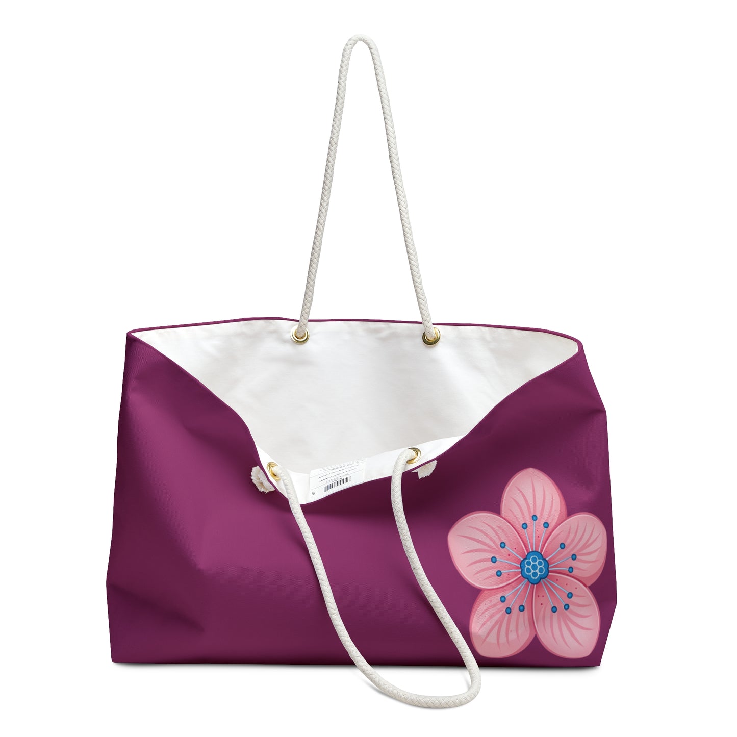 Floral Weekend Bag - Stylish Tote for Travel, Gym, Beach, Overnight, Eco-Friendly Gift
