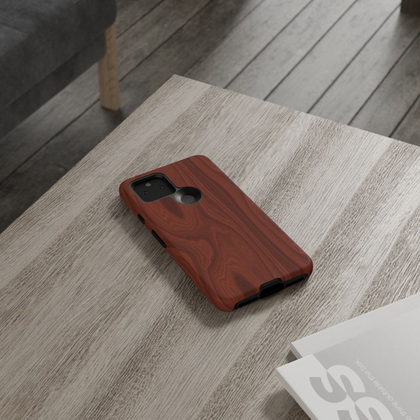 Wood Grain Phone Case, Stylish Tough Cases, Nature-Inspired Protective Cover, Unique Gifts for Him and Her, Eco-Friendly Tech Accessory