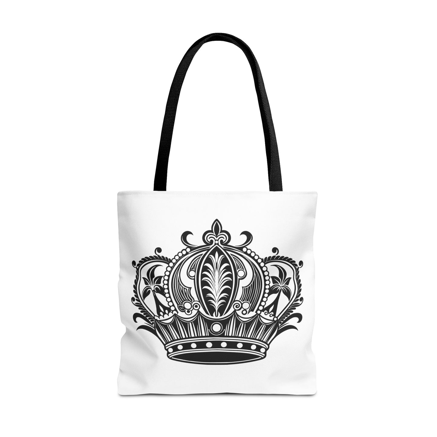 Crown Design Tote Bag, Royal Style Shopping Tote, Chic Grocery Bag, Gift for Her, Fashionable Accessories