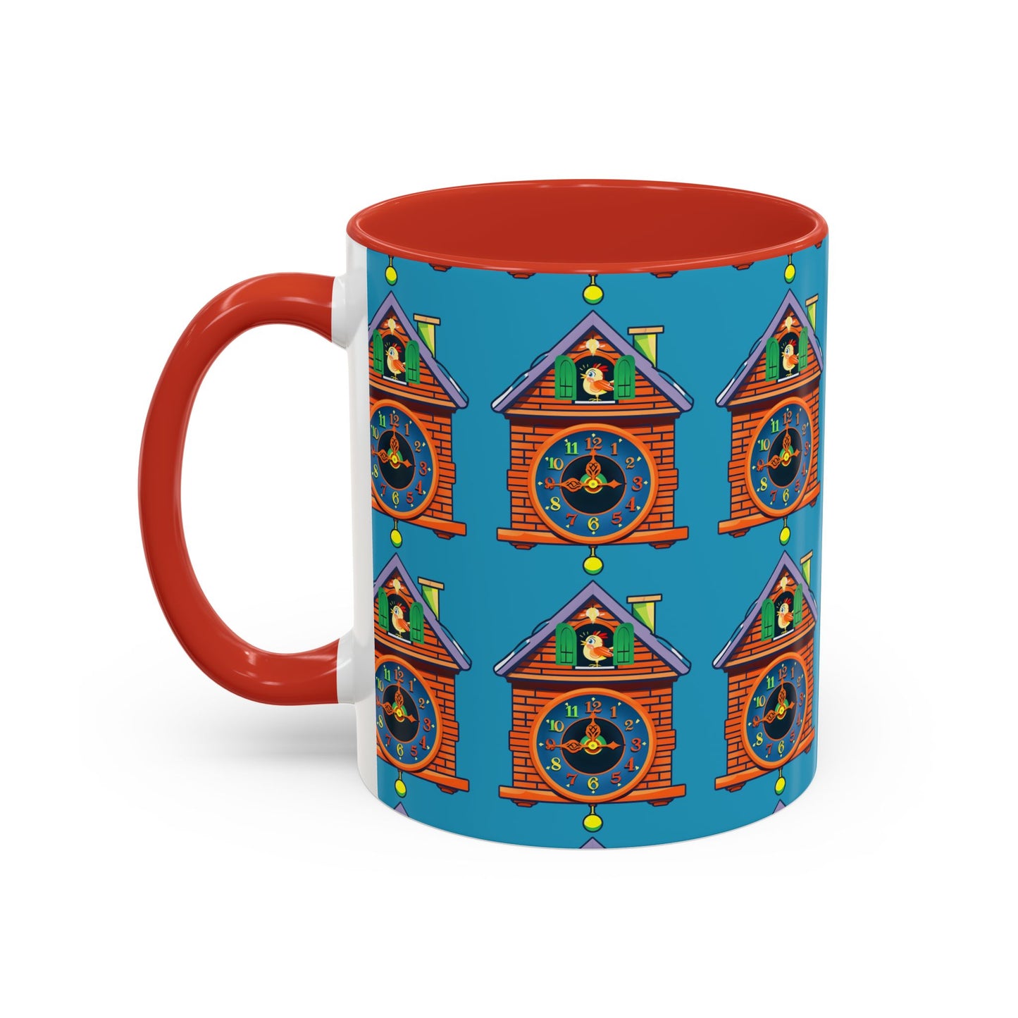 Whimsical Clock House Coffee Mug Unique Gift for Home Decor