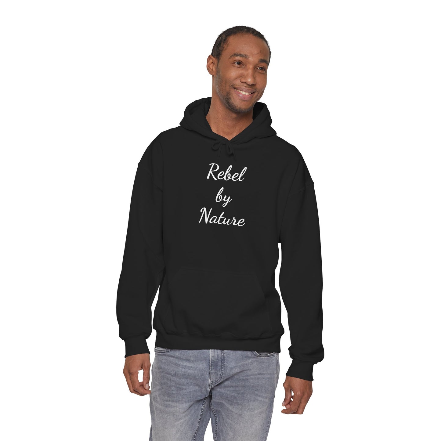 Rebel by Nature Hoodie - Unisex Heavy Blend Sweatshirt for Adventure Lovers