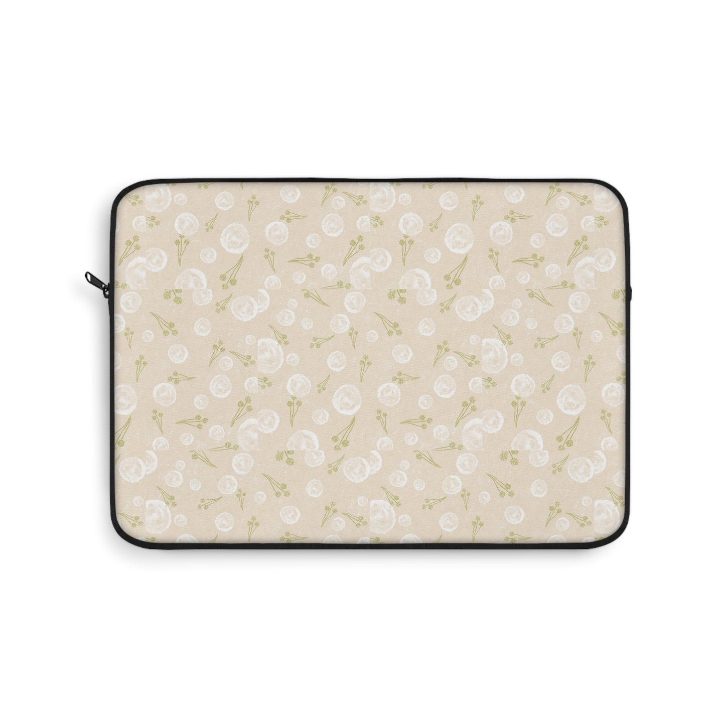 Chic Floral Laptop Sleeve - Stylish Computer Case, MacBook Protector, Unique Gift for Students, Elegant Tech Accessory