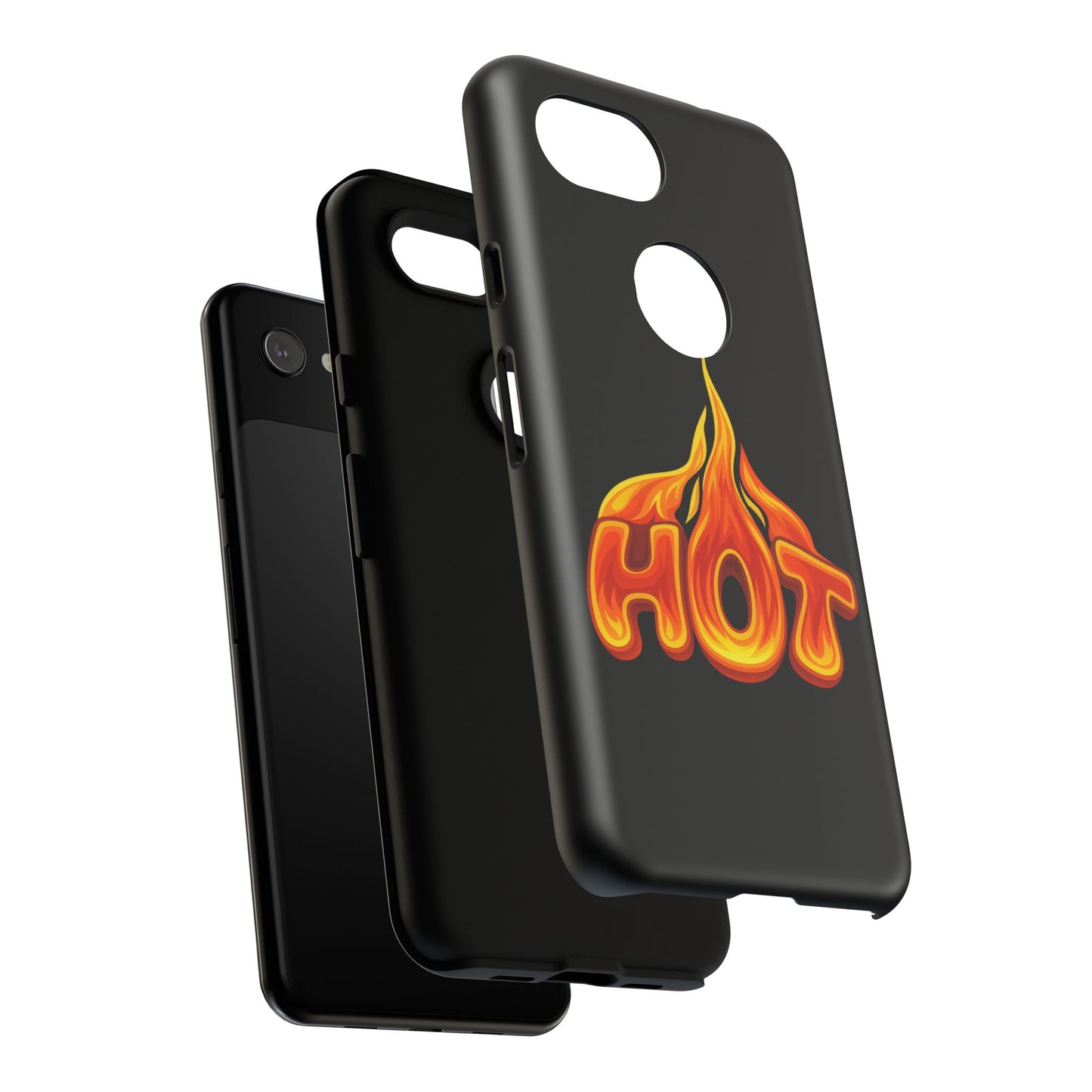 Stylish Phone Case, Hot Flames Design, Gift for Teens, Trendy Accessory, Protective Cover, Unique Phone Case