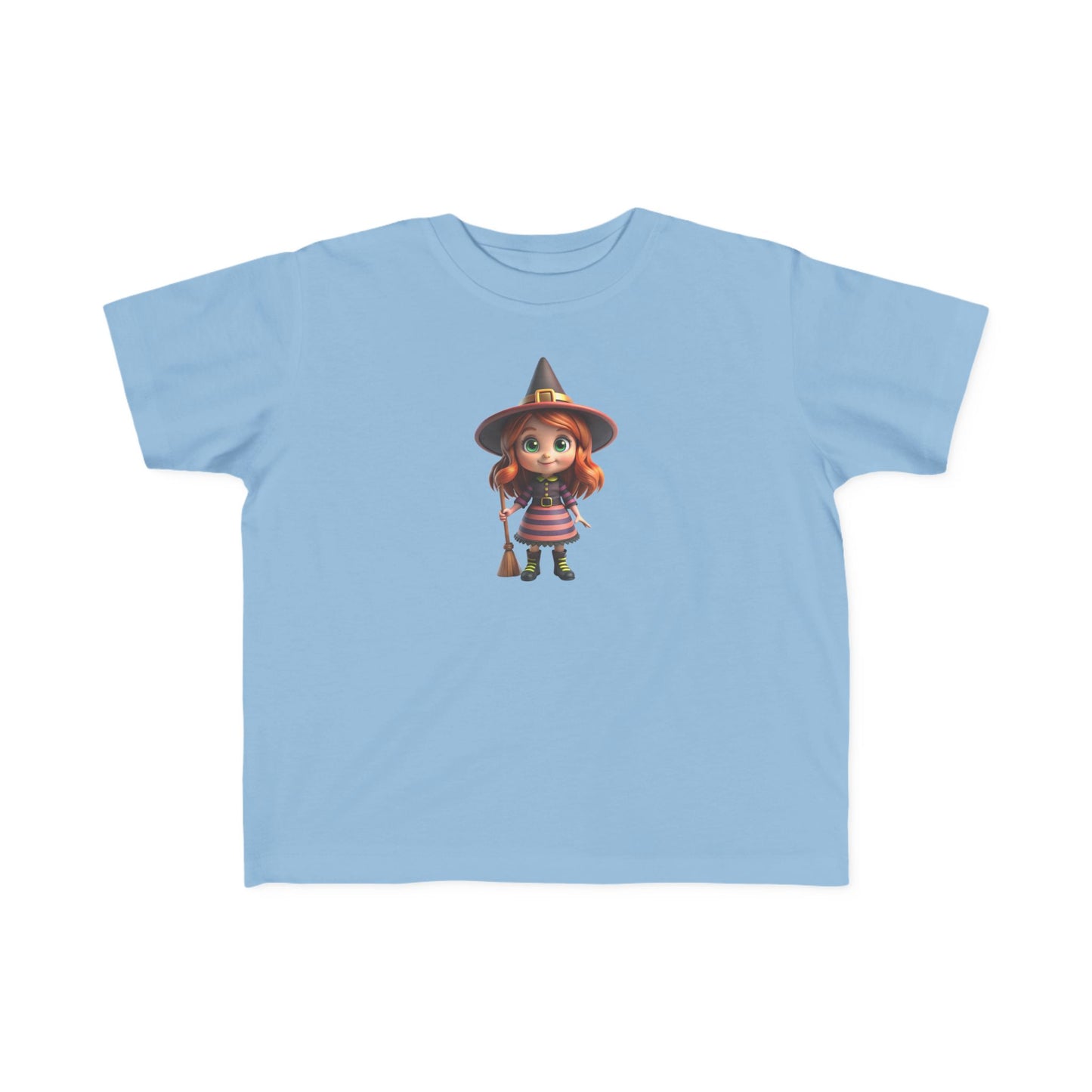 Toddler Halloween Witch Tee - Cute Witch Design, Kids Halloween Shirt, Toddler Costume Tee, Toddler's Fine Jersey Tee, Spooky Season [...]