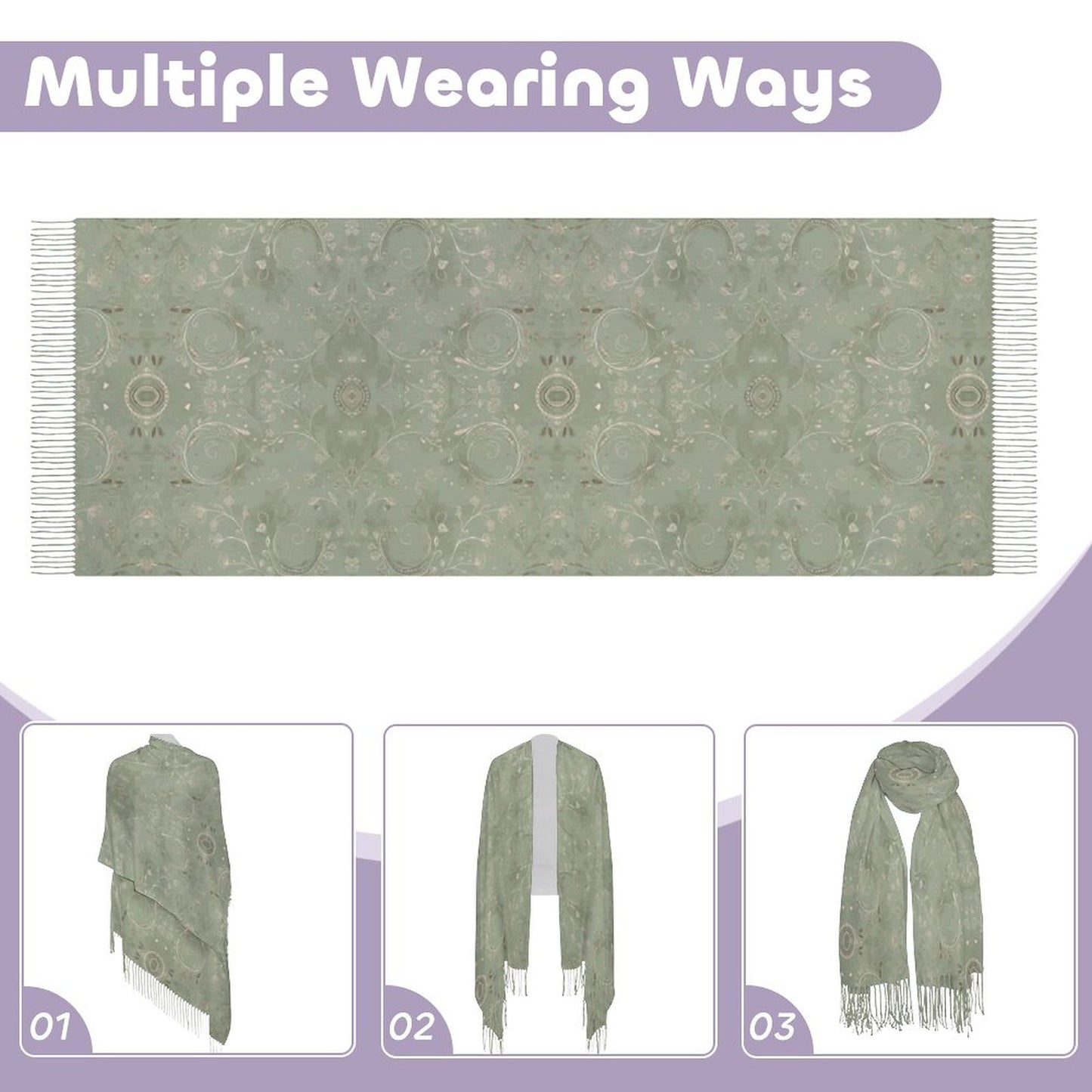 Cashmere-like Tassel Scarf