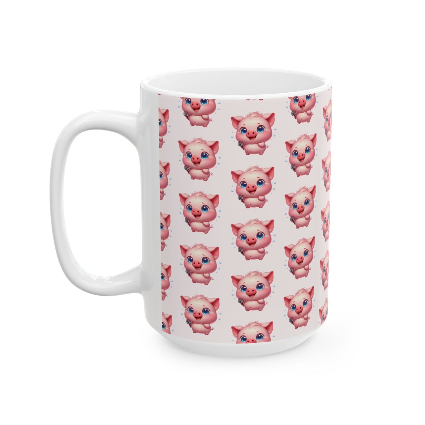Adorable Piggy Ceramic Mug | Cute Animal Coffee Cup for Gifts, Home, Kitchen Decor, Birthdays, Animal Lovers