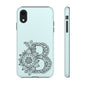 Personalized Tough Phone Case- Letter B, Floral Monogram Cell Phone Cover, Custom Protective Case, Unique Gift, Birthday, Graduation