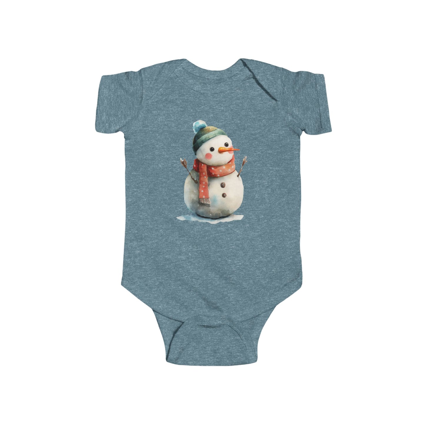 Infant Snowman Bodysuit, Baby Winter Outfit, Cute Holiday Onesie, Cozy Christmas Gift, Adorable Infant Apparel
