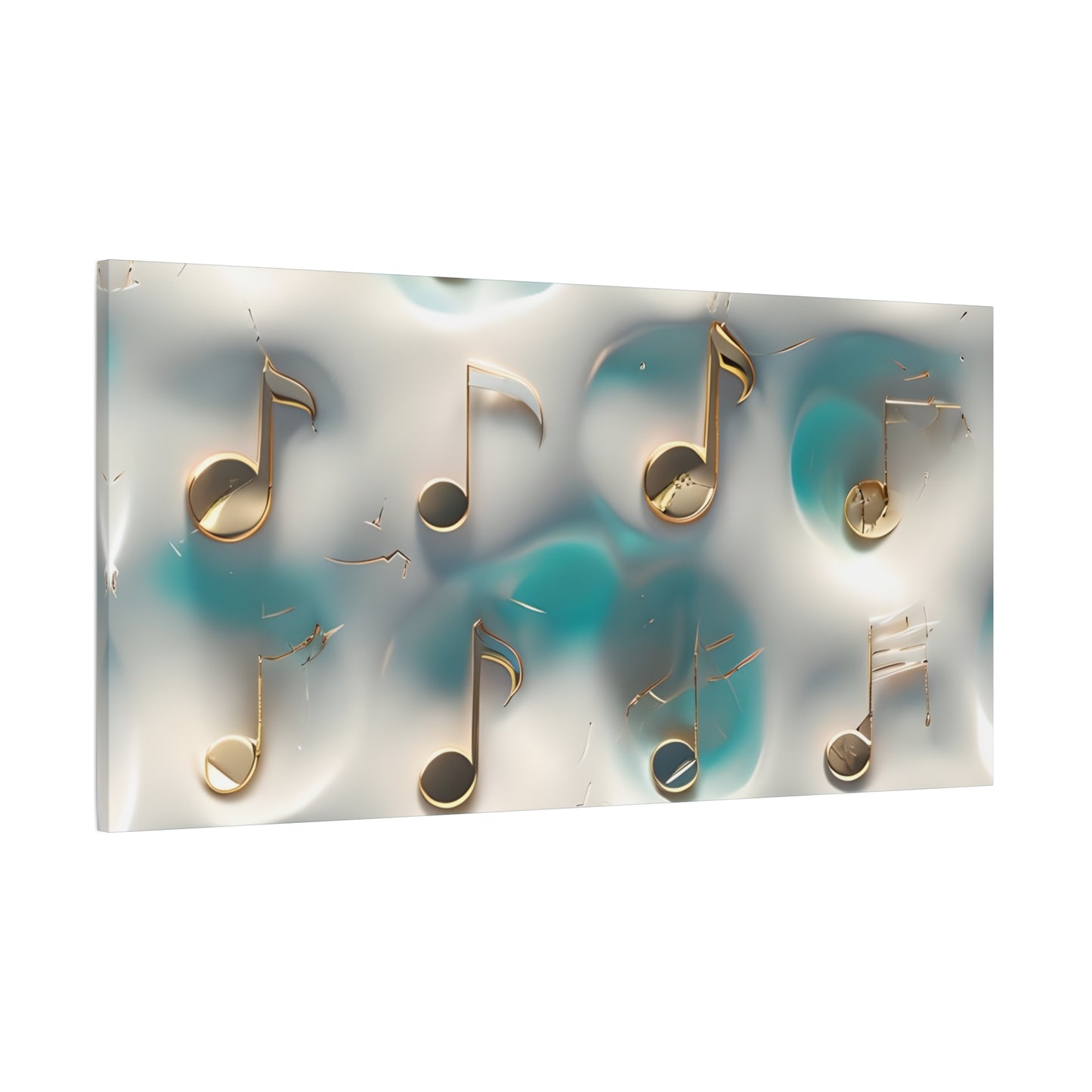 Musical Notes Wall Art Canvas, Elegant Home Decor, Perfect for Musicians, Music Lovers, Gifts for Music Teachers, Unique Art Piece