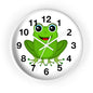 Frog Wall Clock - Whimsical Green Frog Design, Cute Home Decor, Kids Room, Animal Lover Gift, Fun Timepiece