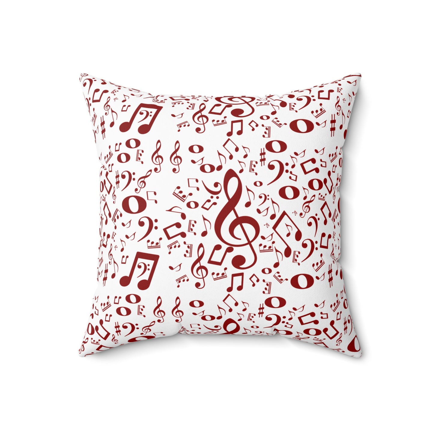 Musical Note Throw Pillow – Perfect for Music Lovers, Home Decor, Gift for Musicians, Cozy Accent, Square Plush Cushion