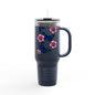 Floral Butterfly Insulated Travel Mug, 40oz - Perfect for Nature Lovers, On-the-Go Coffee, Outdoor Adventures, Birthday Gift, [...]