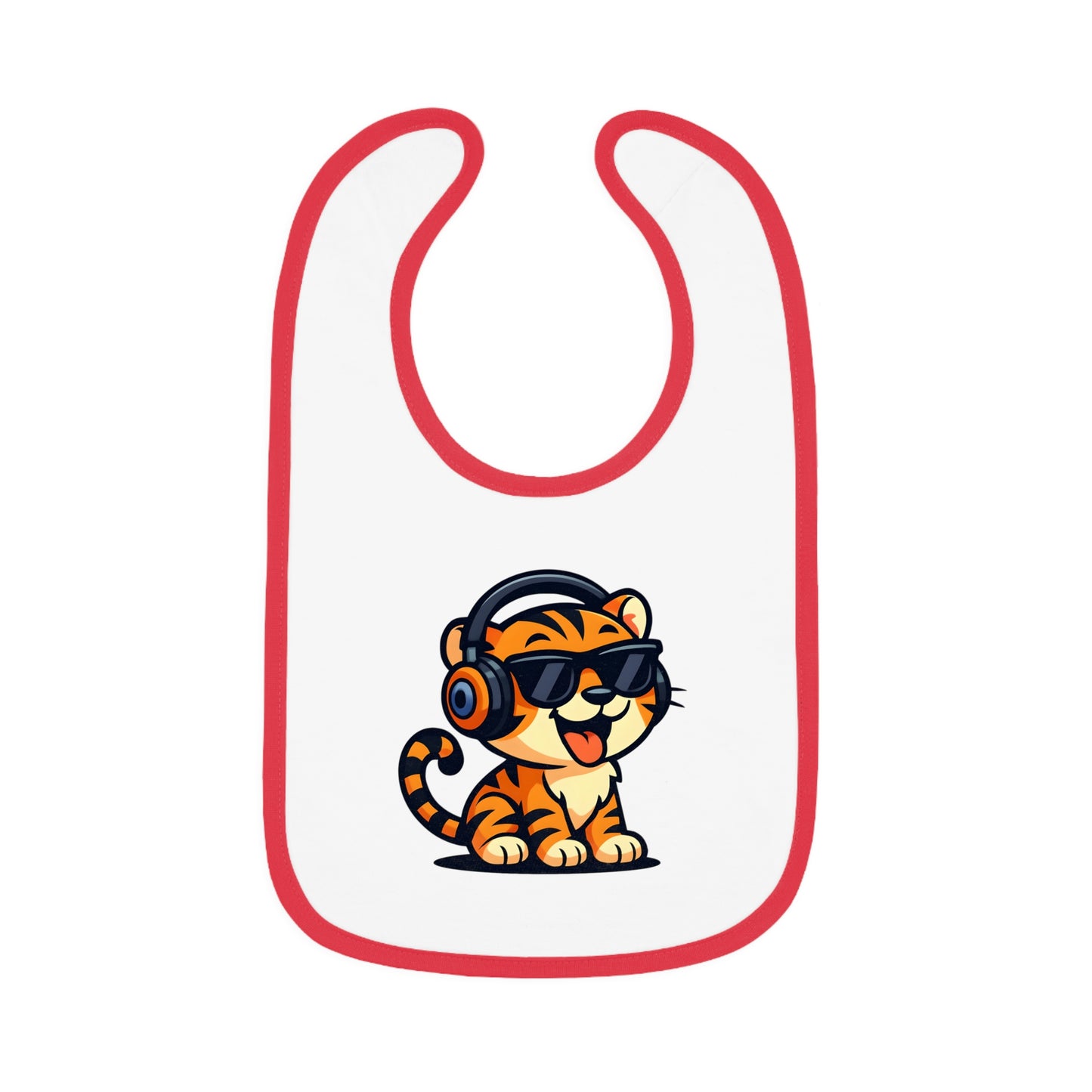 Cool Tiger Baby Bib, Cute Bib for Toddlers, Fun Feeding Accessory, Birthday Gift for Kids, Stylish Baby Gear