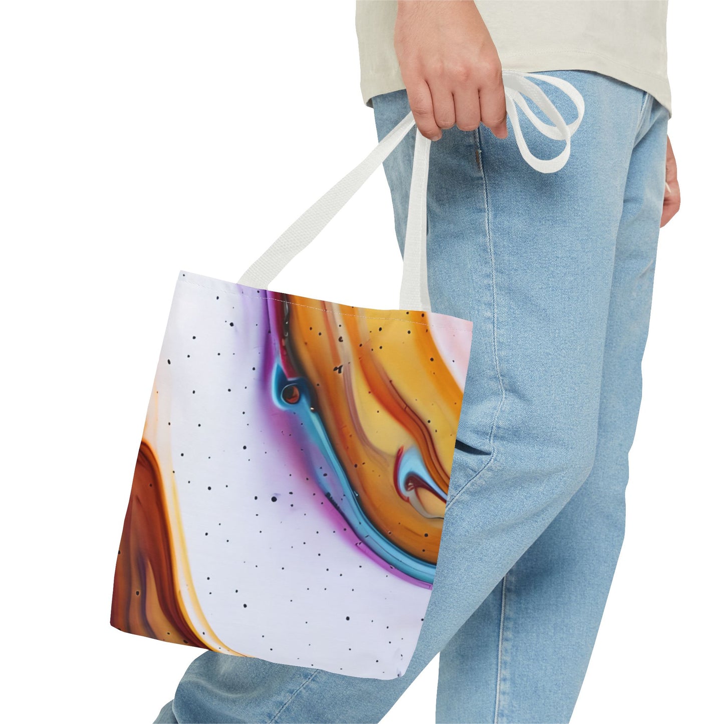 Colorful Abstract Tote Bag | Art Bags for Women, Reusable Shopping Bag