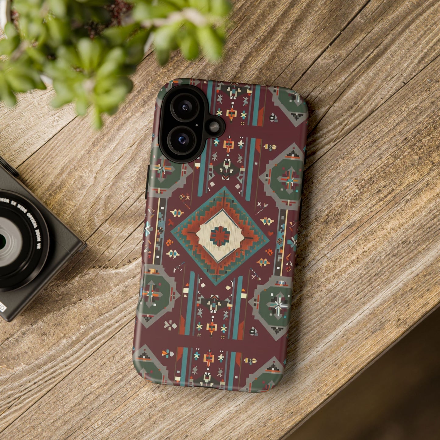 Tribal Pattern Phone Case - Boho Chic, Tough Durable Cover, Stylish Tech Accessory, Gift for Him/Her, Festival Essentials