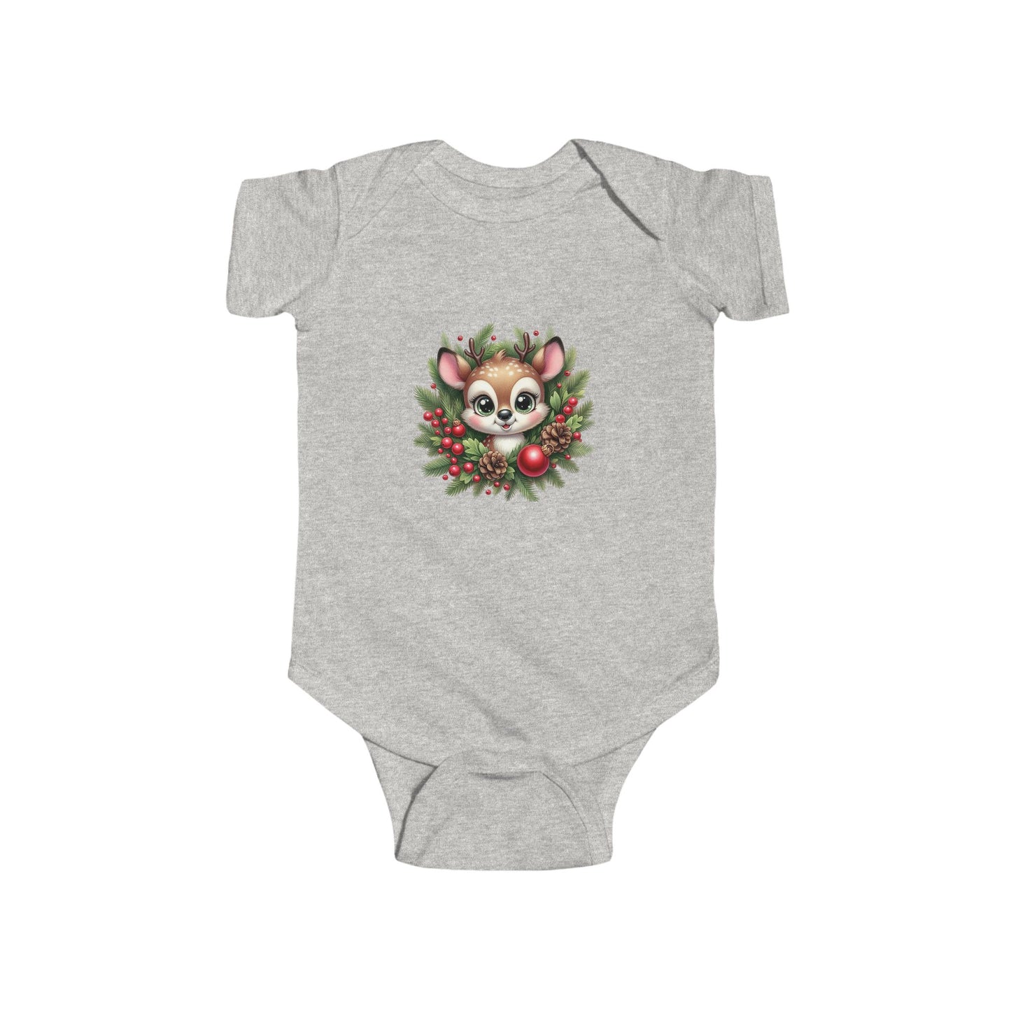 Adorable Holiday Baby Bodysuit, Cute Infant Christmas Outfit, Festive Newborn Apparel, Baby Shower Gift, Winter Wonderland Clothing