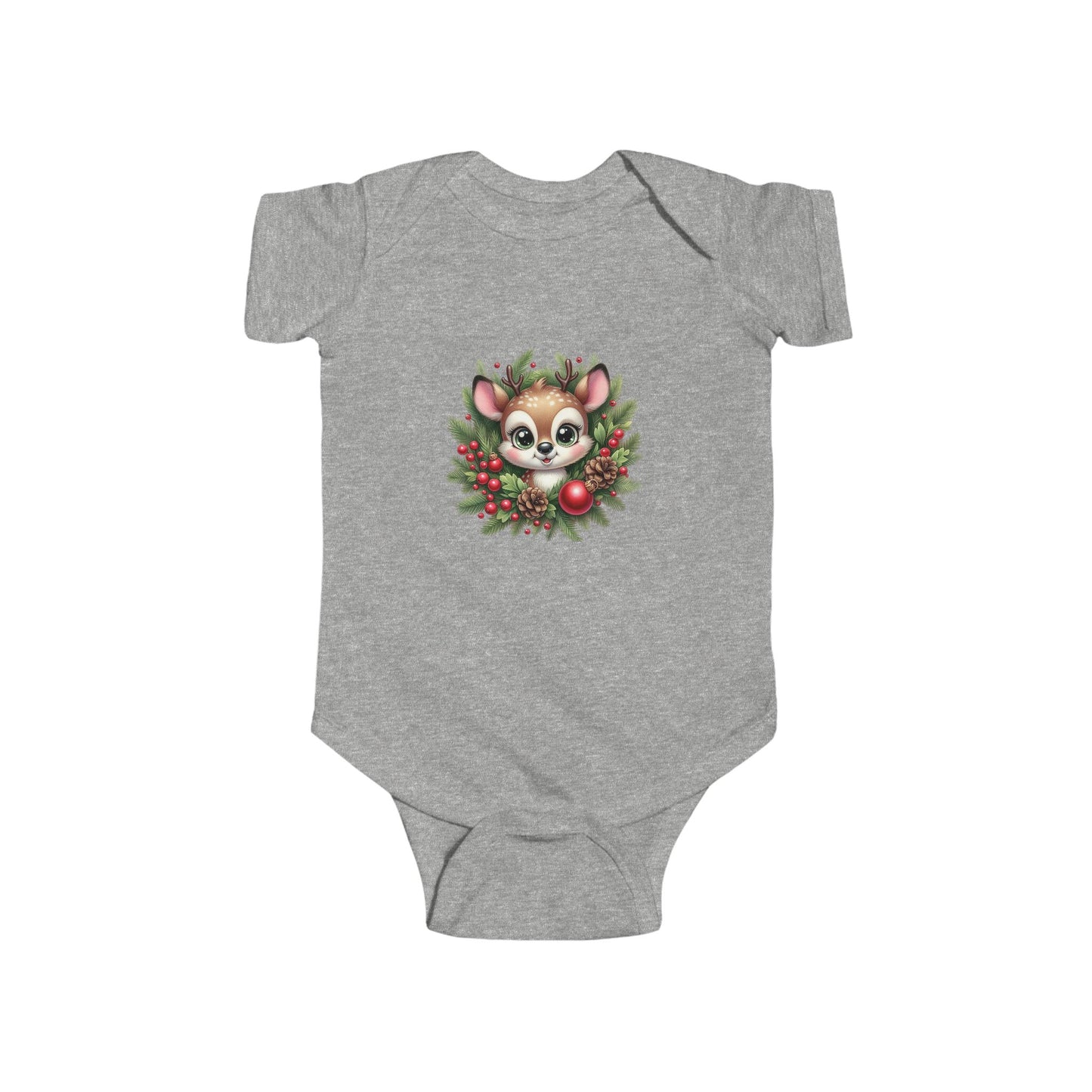 Adorable Holiday Baby Bodysuit, Cute Infant Christmas Outfit, Festive Newborn Apparel, Baby Shower Gift, Winter Wonderland Clothing