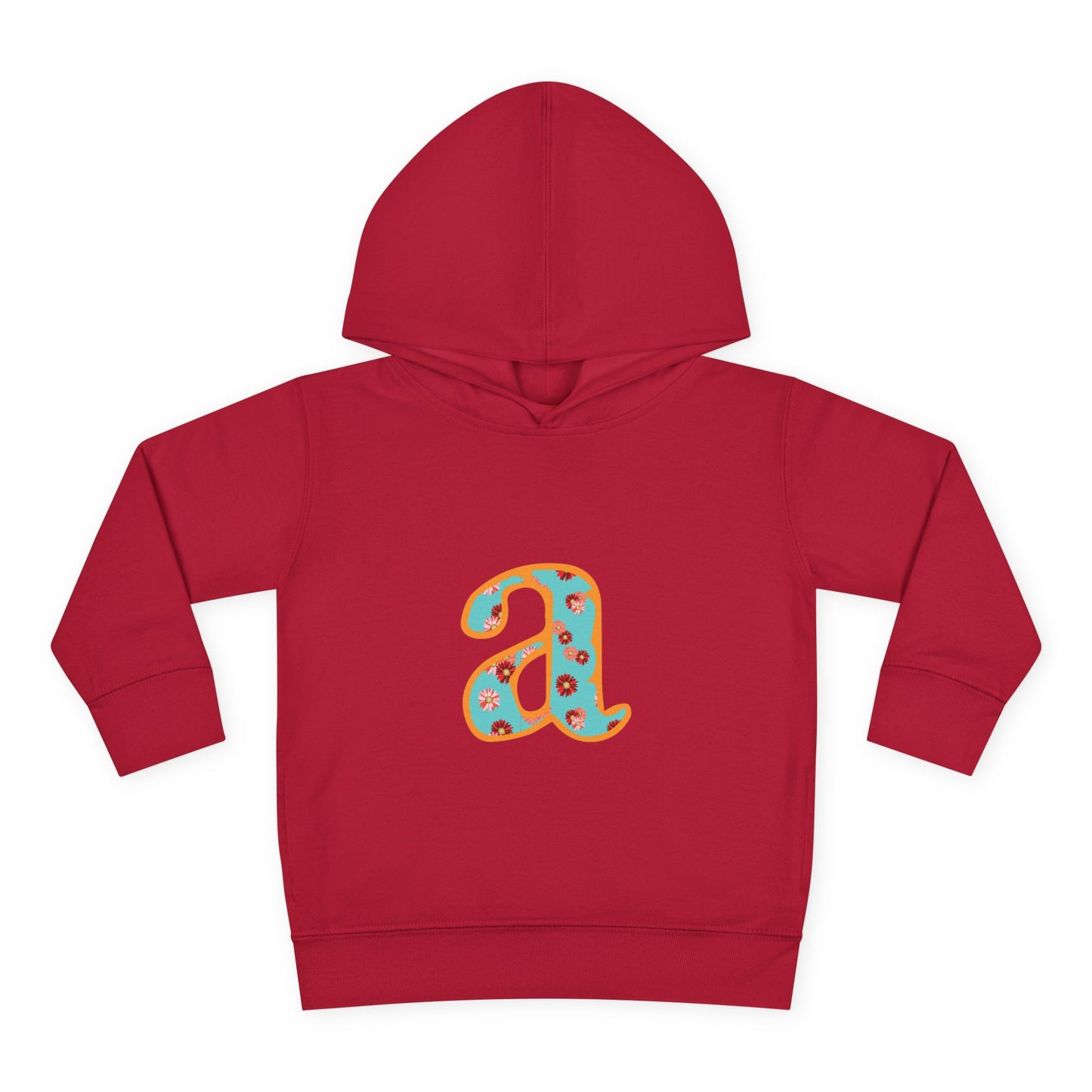 Personalized Toddler Fleece Hoodie, Cozy Kids Sweatshirt, Customizable Letter Hoodie, Fun Pullover for Toddlerwear, Perfect Gift for Kids