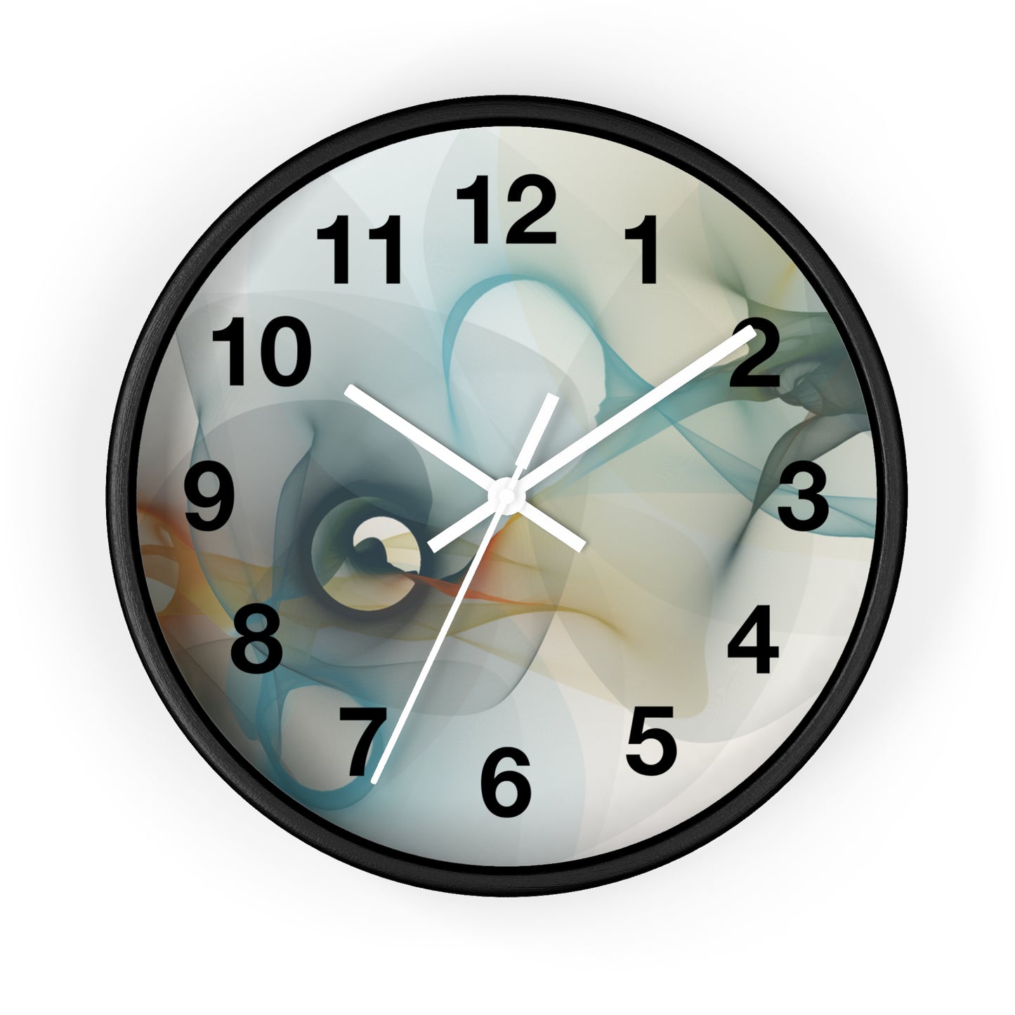 Abstract Smoke Wall Clock | Modern Home Decor, Artistic Timepiece, Gift for Her, Unique Office Clock, Housewarming Decoration