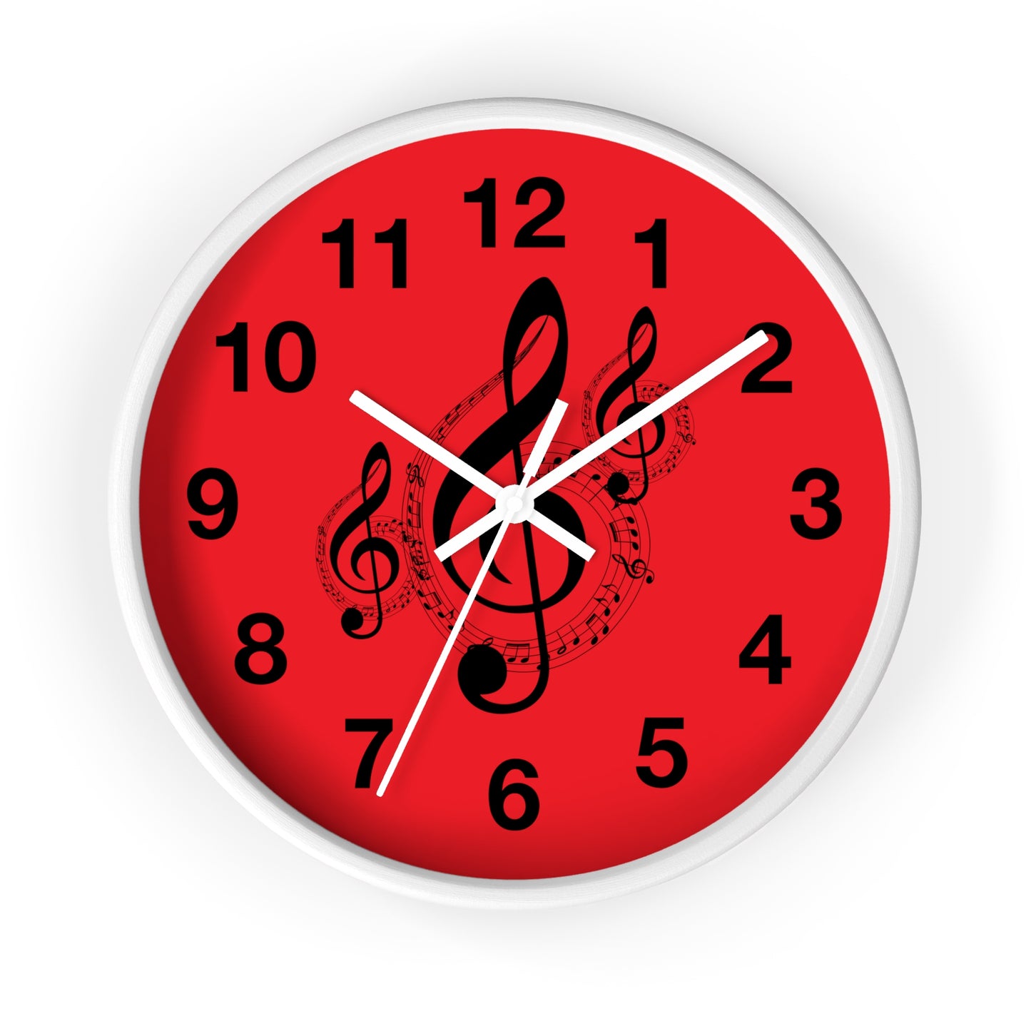 Musical Note Wall Clock - Perfect for Music Lovers, Gift for Musicians