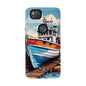 Colorful Fishing Boat Phone Case | Nautical Gift, Marine Design, Coastal Aesthetic, Summer Vibes, Sea Lover's Accessory