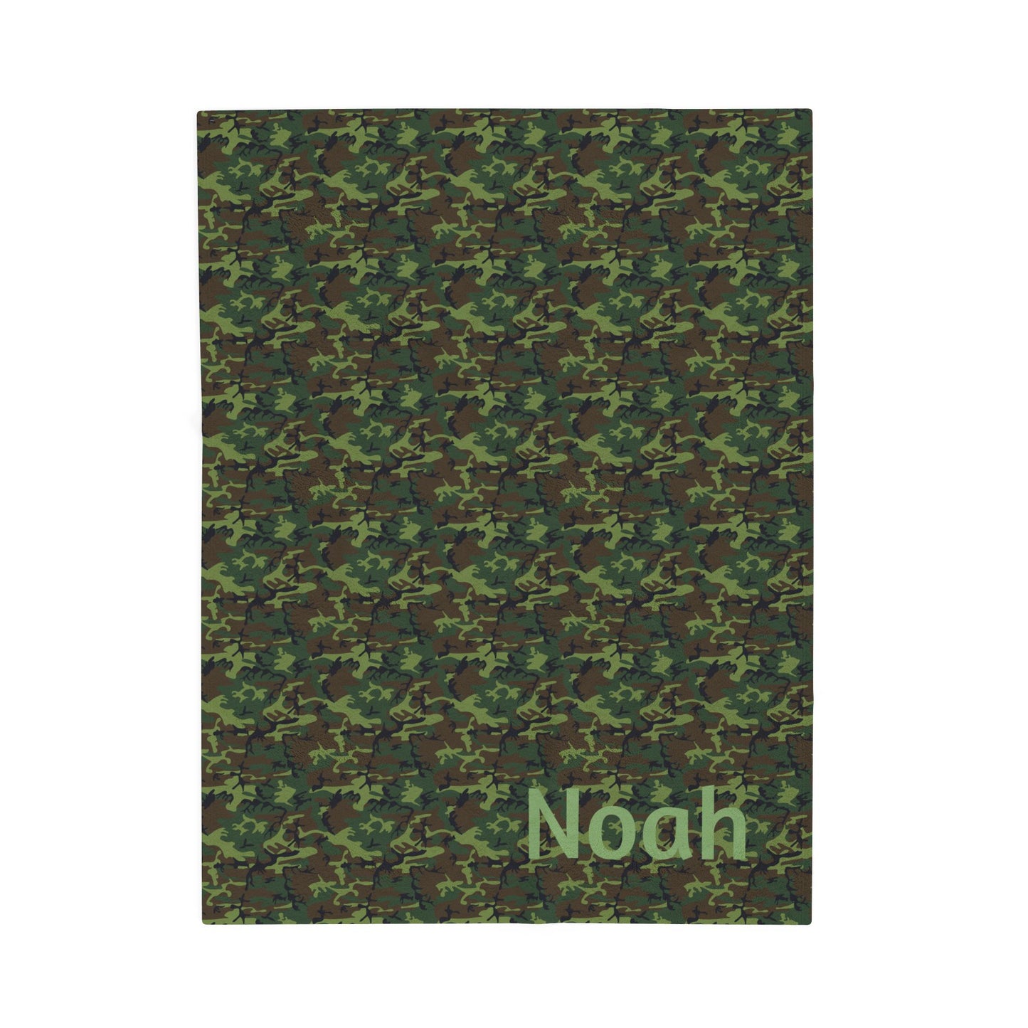 Camouflage Velveteen Plush Blanket - Noah