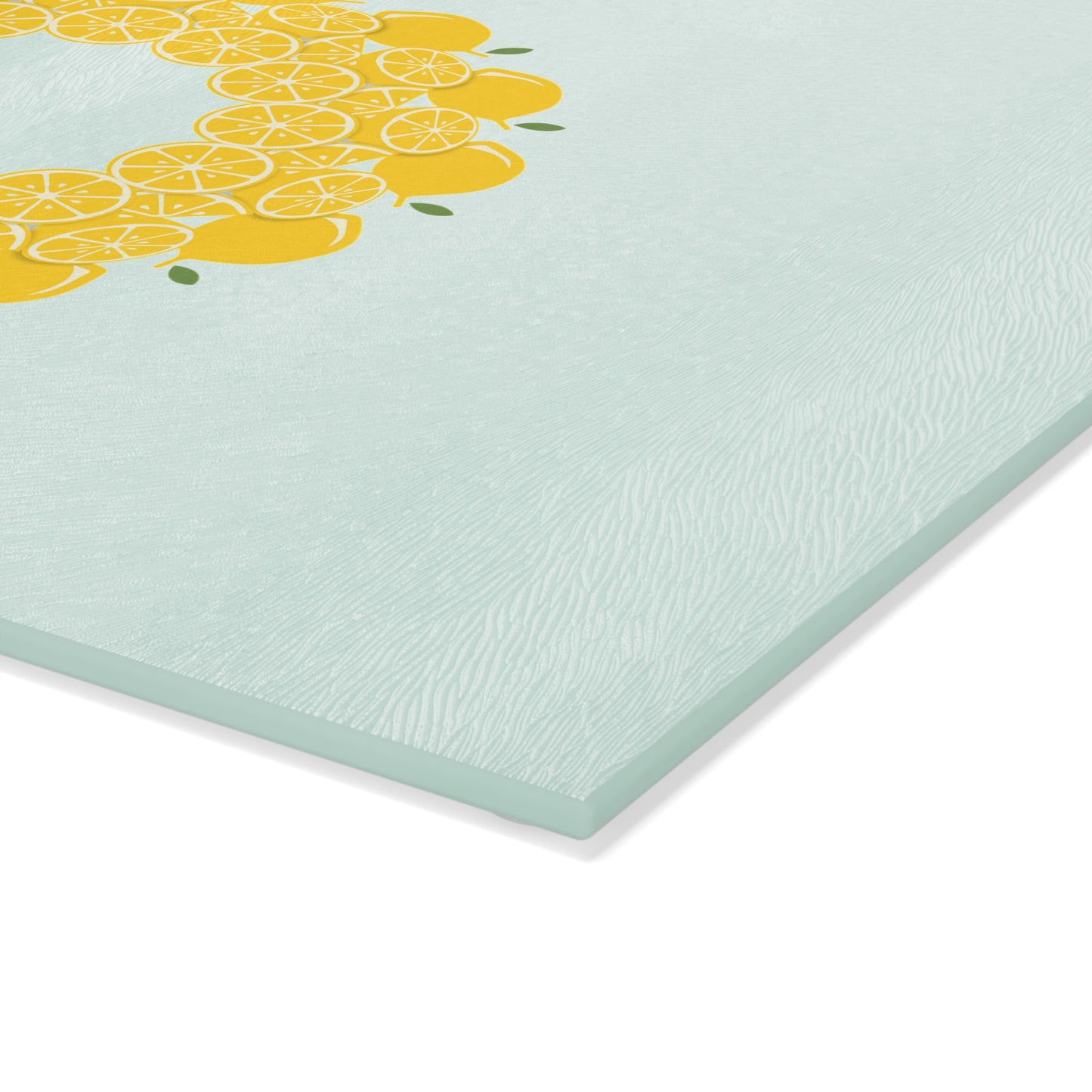 Lemon-Themed Glass Cutting Board | Kitchen Decor, Gift for Chefs, Foodie Present, Summer Cooking, Home & Garden