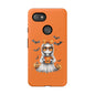 Halloween Ghost Phone Case, Cute Cat Ghost Case, Autumn Phone Cover, Spooky Season Gift, Trick or Treat Case