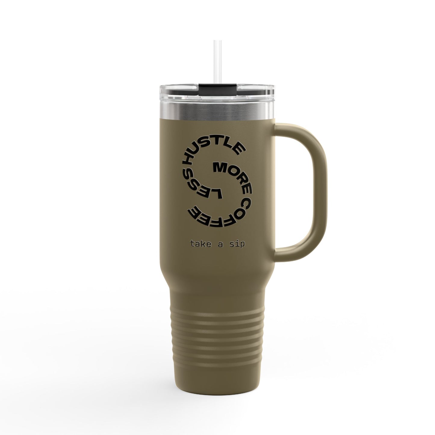 Motivational Insulated Travel Mug for Coffee Lovers, 40oz Coffee Tumbler, Perfect for Work and Travel, Gift for Her