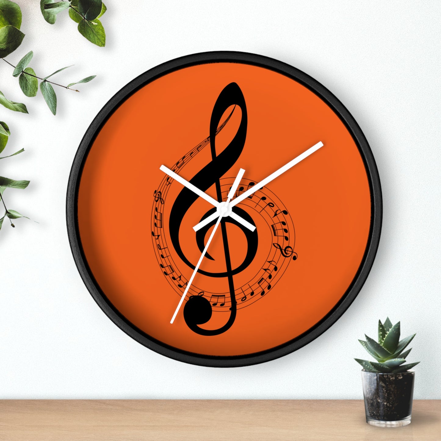 Musical Note Wall Clock | Perfect for Music Lovers, Home Decor, Gifts