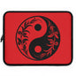 Stylish Laptop Sleeve with Yin Yang Design, Tech Carry Case, Gift for Students, Men and Women, Office and Home Use, Modern Gadget Sleeve