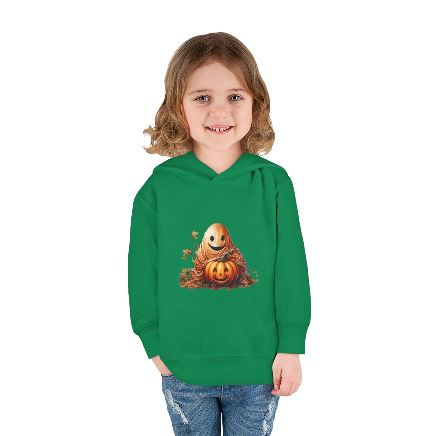 Halloween Toddler Hoodie, Cozy Pullover for Kids, Cute Fleece Sweatshirt, Perfect Fall Gift, Pumpkin Design