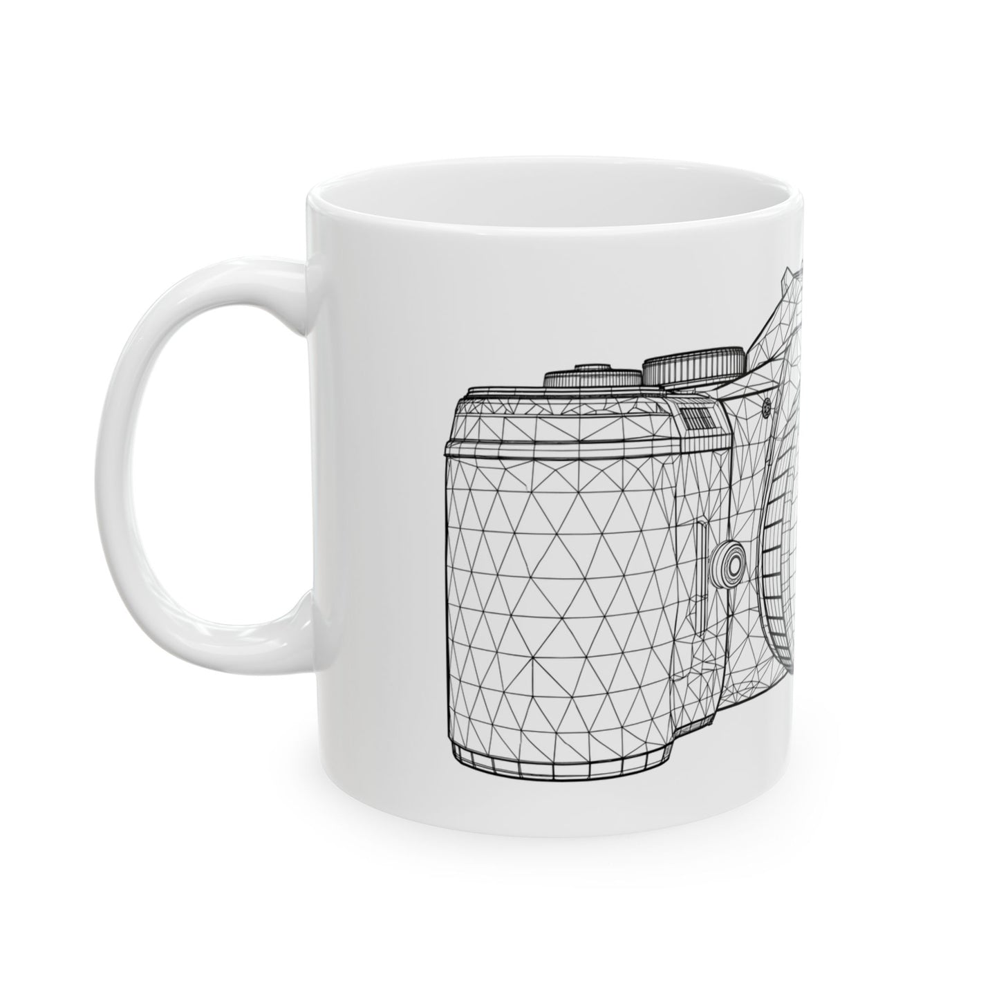 Camera Lens Ceramic Mug - Perfect Gift for Photographers, 11oz & 15oz Sizes, Photography Enthusiast Coffee Cup, Unique Holiday Gift