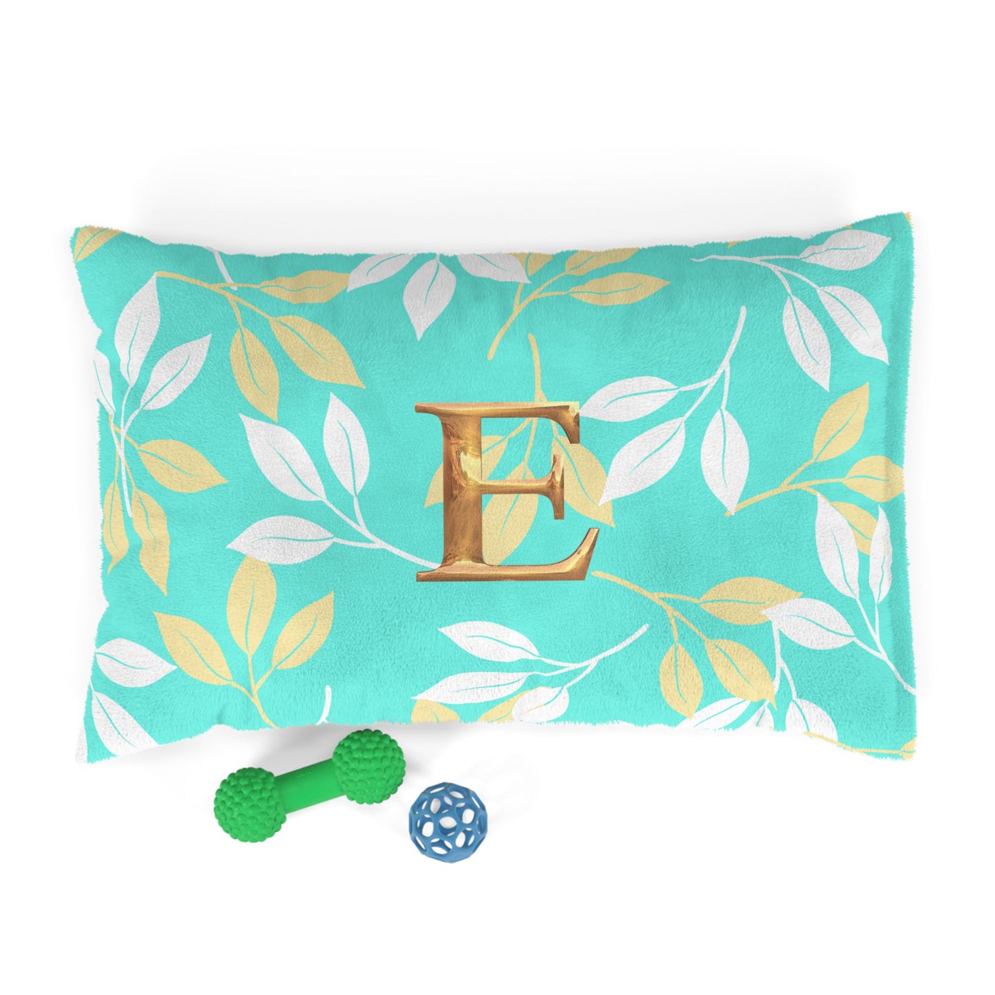 Elegant Personalized Pet Bed with Leaf Design, Cozy Dog Bed, Custom Pet Cushion, Stylish Puppy Mattress, Fall Decor for Animals