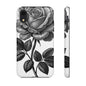 Elegant Floral Phone Case - Tough Cases, Black Rose Design, Floral Phone Cover, Stylish Phone Accessory, Gift for Her, Mother's Day