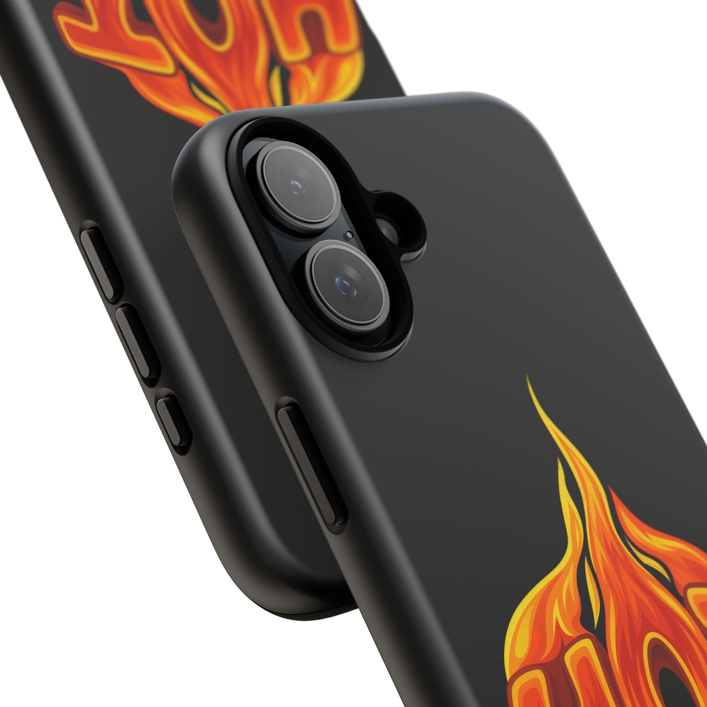 Stylish Phone Case, Hot Flames Design, Gift for Teens, Trendy Accessory, Protective Cover, Unique Phone Case