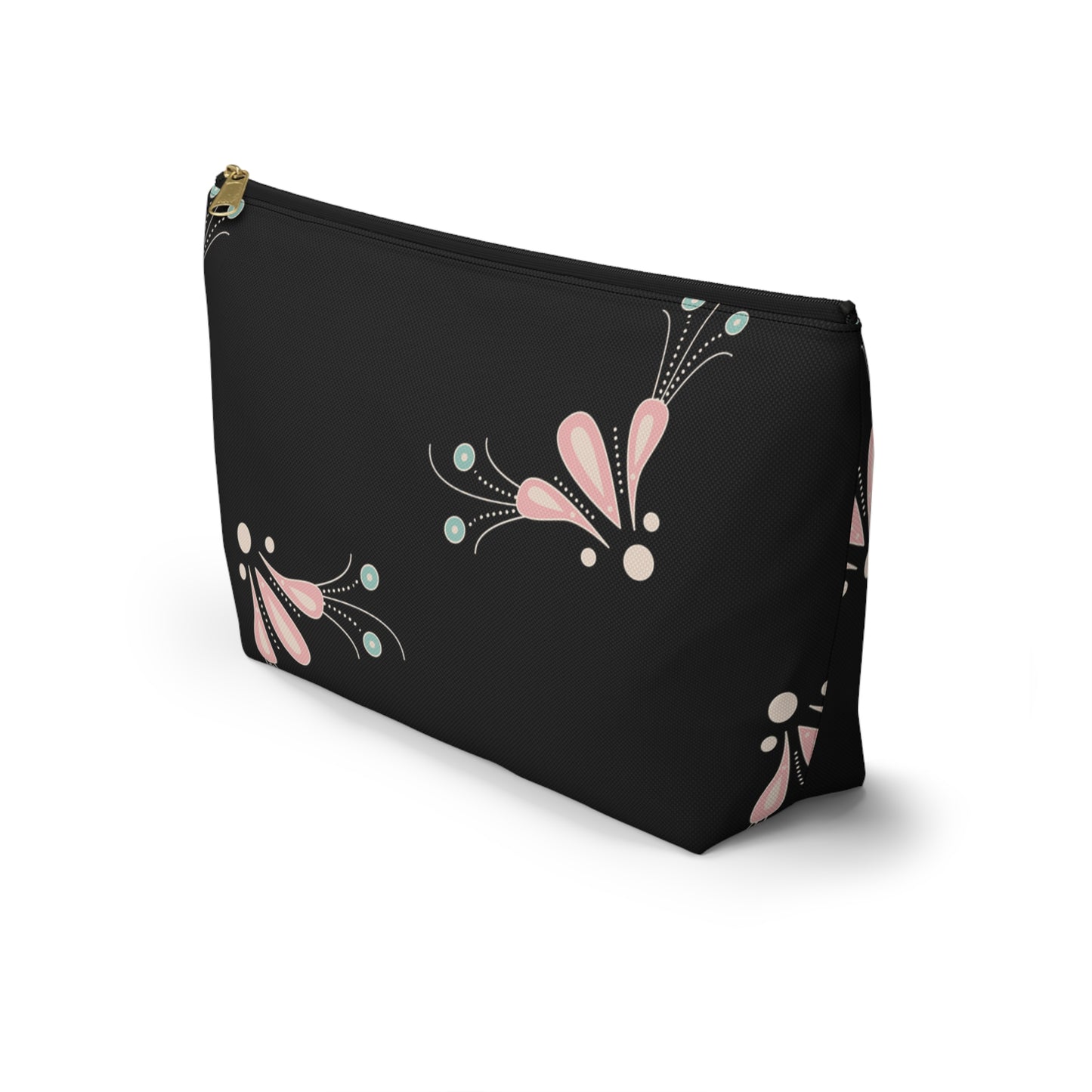 Chic Cosmetic Bag, Stylish Accessory Pouch, Makeup Organizer, Gift for Her, Floral Print Travel Case