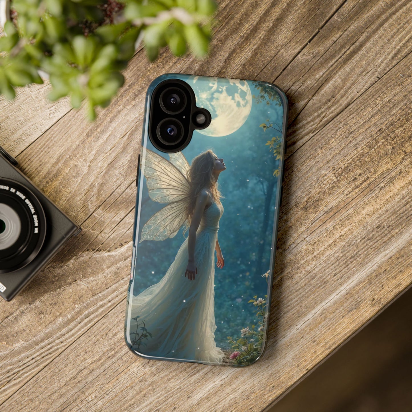 Fairy Moon Phone Case | Tough Cases for Nature Lovers, Fantasy Gift, Boho Phone Accessory, Ethereal Aesthetic, Magical Design