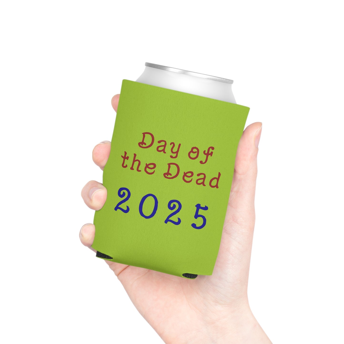 Day of the Dead Can Cooler, Colorful Skull Drink Holder, Party Favor for Dia de los Muertos, Eco-Friendly Beverage Insulator