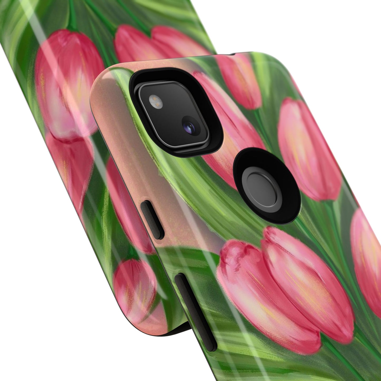Floral Phone Case with Vibrant Tulips - Tough Cases for Garden Lovers, Spring Gifts, Nature Enthusiasts, Unique Gadget Accessories, [...]