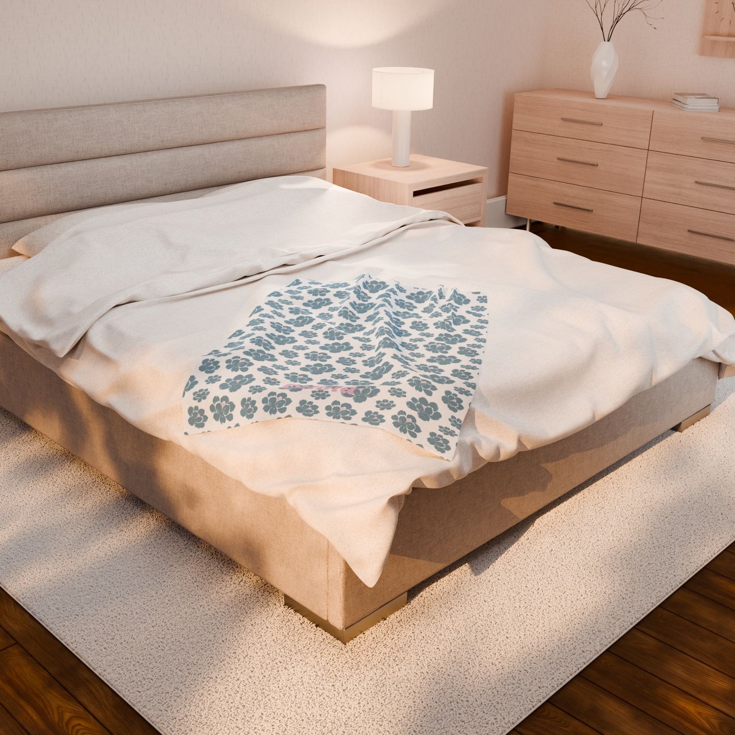 Cozy Velveteen Plush Blanket - Name - Olivia
