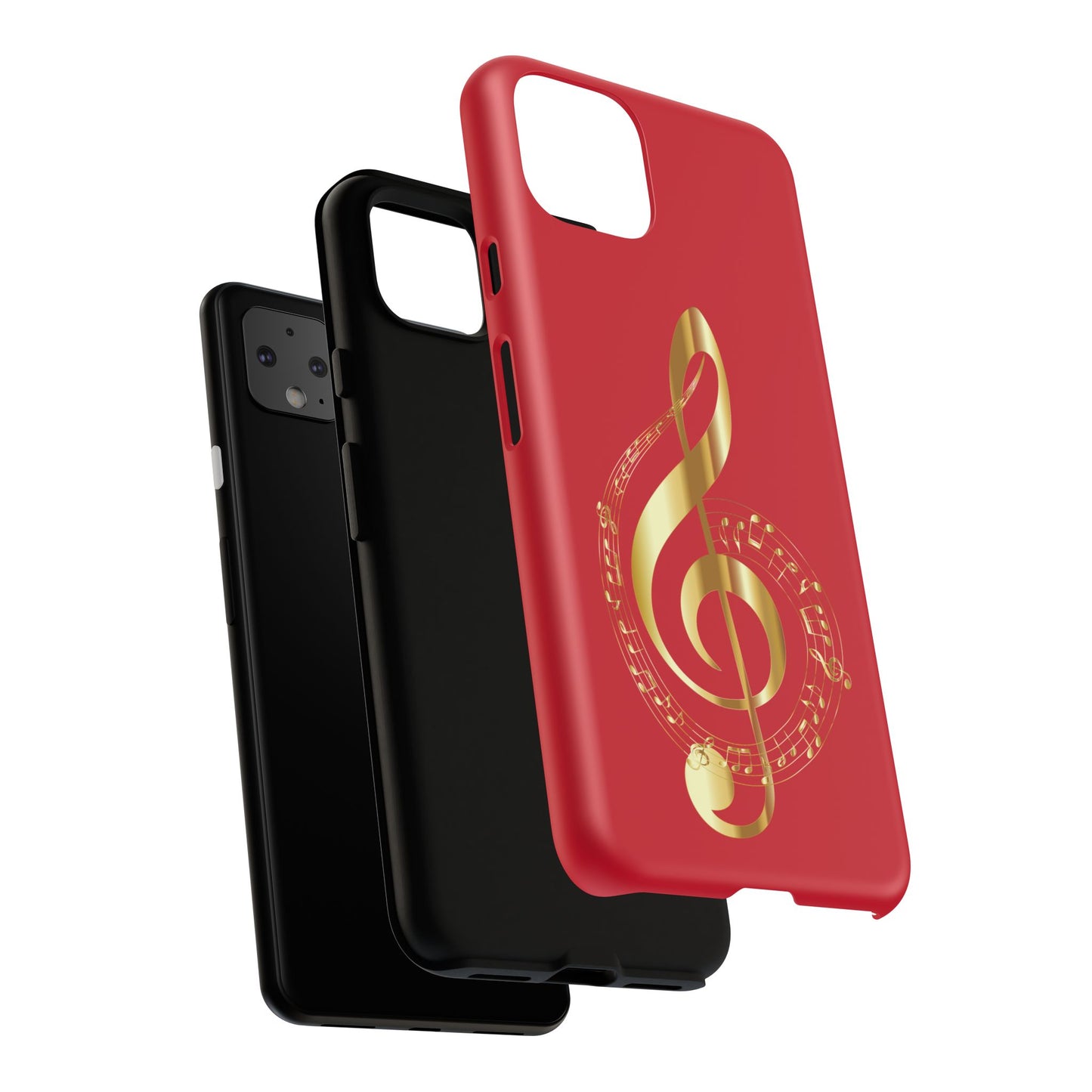 Tough Cases - Red Musical Note
