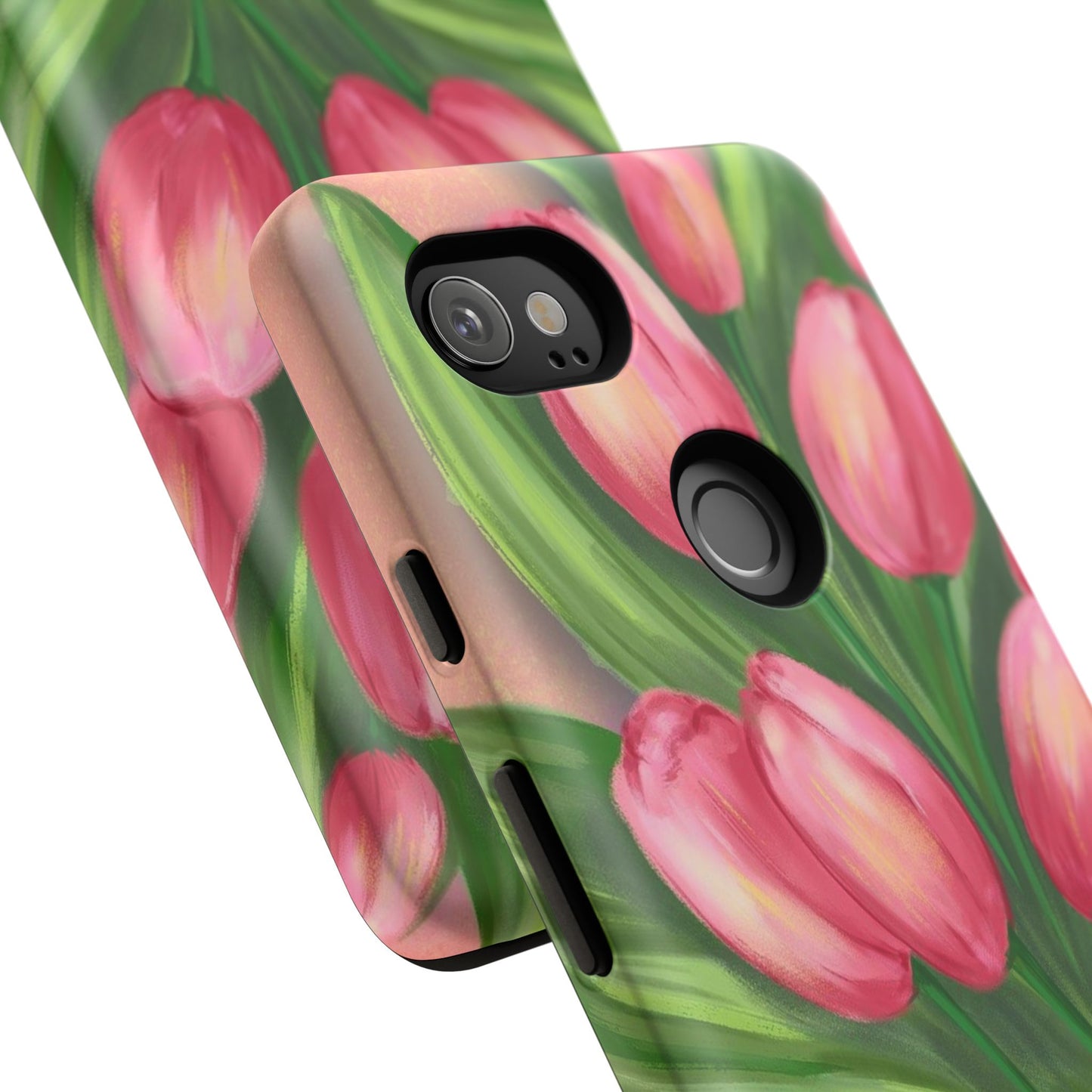 Floral Phone Case with Vibrant Tulips - Tough Cases for Garden Lovers, Spring Gifts, Nature Enthusiasts, Unique Gadget Accessories, [...]