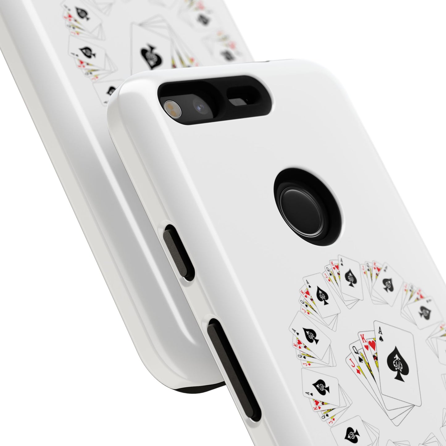 Tough Cases Phone Case, Floral Playing Cards Design, Cute Gift for Gamers, Unique Accessories for Friends, Fun Party Favor