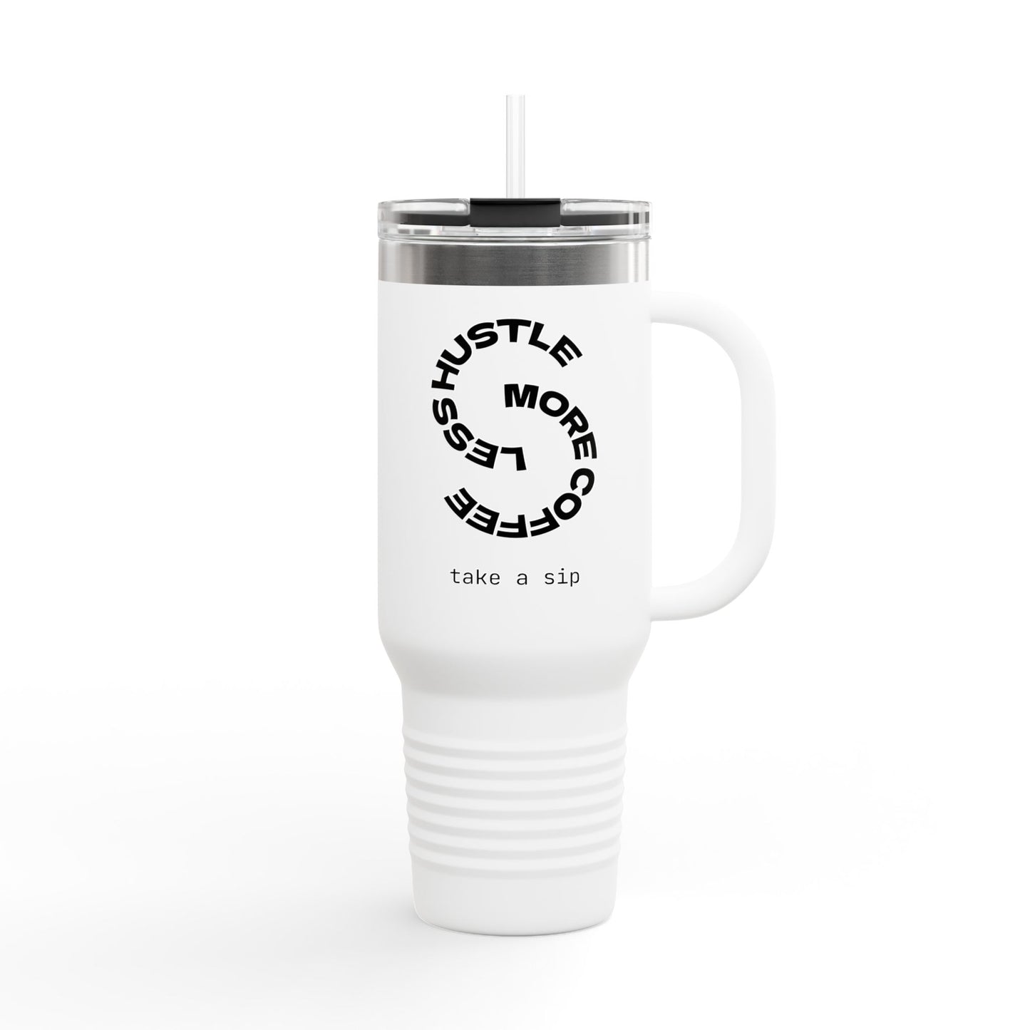 Motivational Insulated Travel Mug for Coffee Lovers, 40oz Coffee Tumbler, Perfect for Work and Travel, Gift for Her