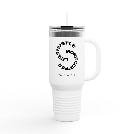 Motivational Insulated Travel Mug for Coffee Lovers, 40oz Coffee Tumbler, Perfect for Work and Travel, Gift for Her