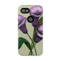 Floral Phone Case - Tough Cases, Purple Flower Design, Cell Phone Accessories, Gift for Her, Nature Lover Essentials