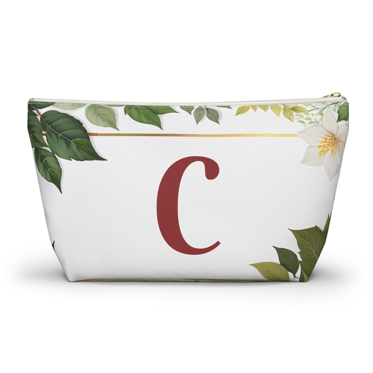 Copy of Personalized Floral Accessory Pouch, Makeup Bag, Gift for Her, Initial Pouch, Travel Organizer, Custom Cosmetic Bag