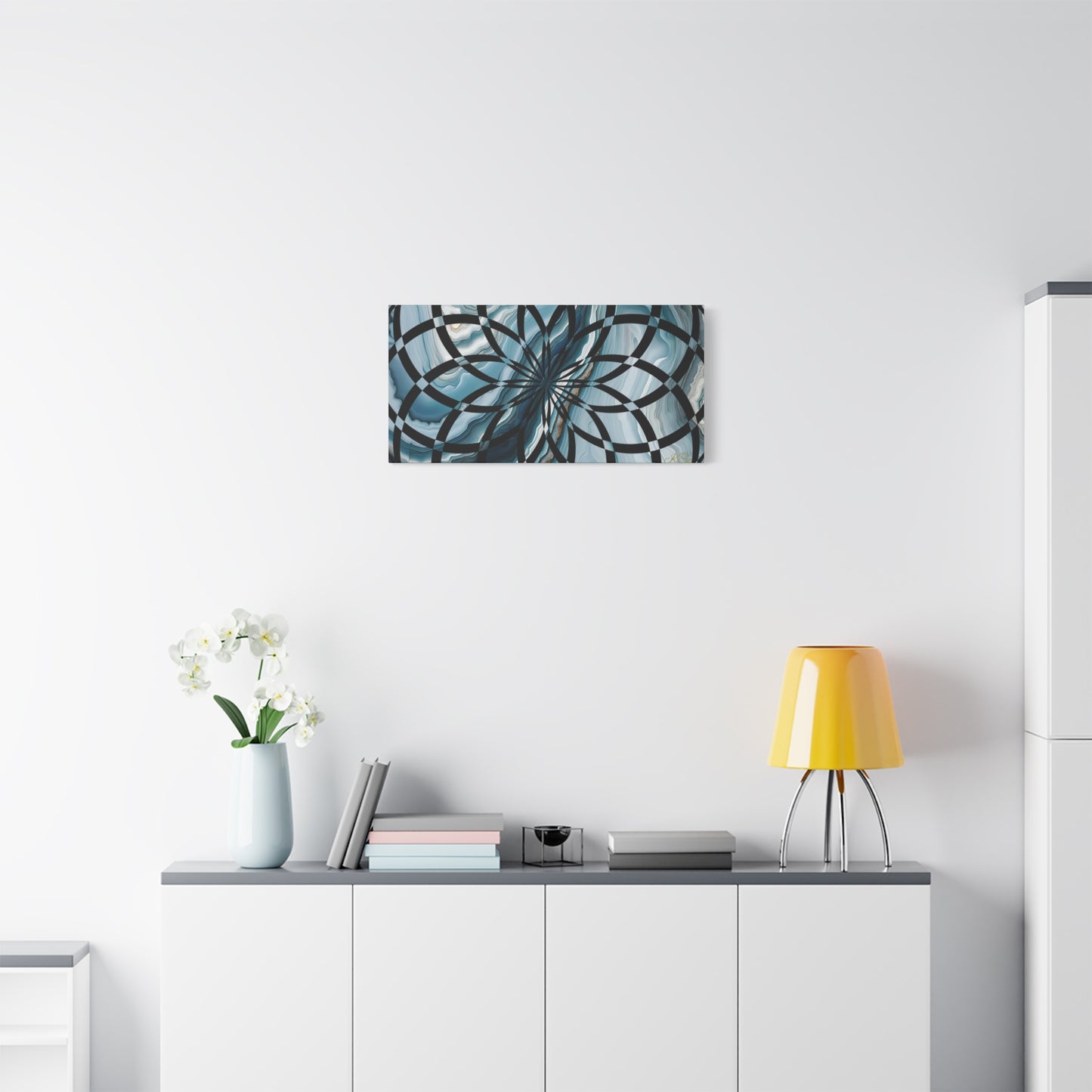 Abstract Geometric Art Canvas Print, Modern Wall